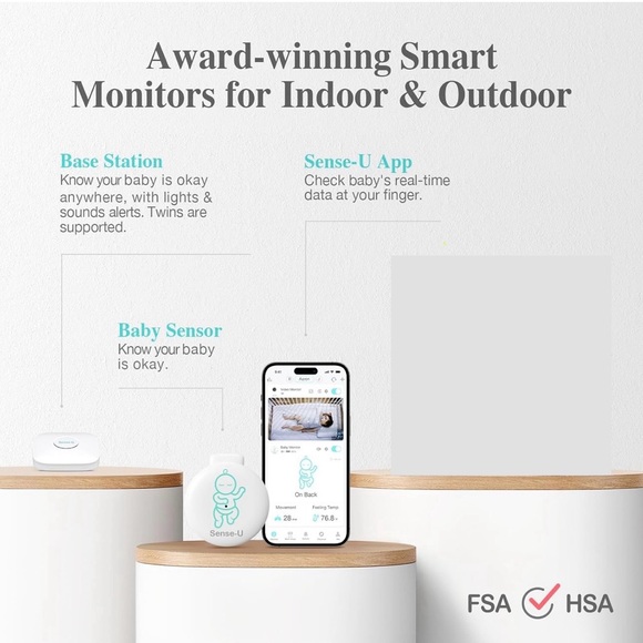 Sense-U Smart Baby Movement Monitor 3 - Tracks Baby's Abdominal Movement, Sleep - Picture 14 of 14